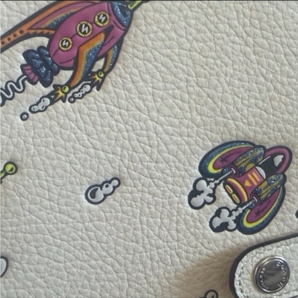 NWT 🚀 Coach LIMITED EDITION Genuine Leather Notebook • Embossed Sparkle Rocket - Picture 8 of 8